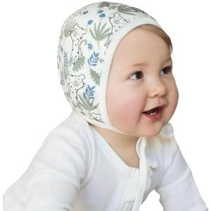 KLUSHA Bamboo and Cotton Double Sided Baby Beanie for Newborns Hospital Hat Reversible Breathable All Seasons Bonnet