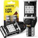 AUXITO 912 921 LED Bulb Red, Third Brake Center High Mount Stop Light, Canbus Error Free T15 906 904 922 W16W LED Bulbs, Exterior Center High Mount Stop Red 3rd Brake Tail Lights (Pack of 2)