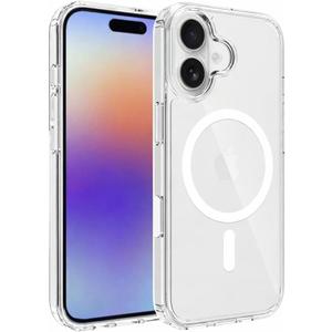 ZYGNAL Slim Case for iPhone 17 – Compatible with MagSafe, Clear Acrylic Back + TPU Bumper, Strong Magnetic Lock, Camera Control Button Cover, Shock-Absorbent Slim Protection
