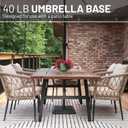 US Weight 40 Pound Umbrella Base - Weighted Umbrella base For Use With Patio Table Heavy Duty Base- Made in the USA