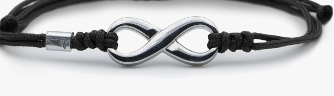 Wind Passion - Infinity Bracelet for Women & Men - Matching String Bracelet for Women, Couples & Friendship - Handmade Infinity Bracelet for Couples - Adjustable Waterproof Surfer Friendship Bracelet, Black