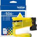 Brother Genuine LC506Y Standard Yield Yellow Ink Cartridge (for use INKvestment 4355, 4555, and 4557 Printers)