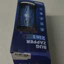 Bug Zapper Outdoor, 2025 Upgraded 3 in 1 Rechargeable Bug Zapper with 5000mAh Battery & LED Night Light, 4000V Cordless Waterproof Mosquito Zapper for Outside,Patio,Backyard,Garden Black