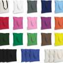 TOPDesign 24-Pack Economical 16"x15" Cotton Tote Bag, Lightweight Medium Reusable Grocery Shopping Cloth Bags, Suitable for DIY, Advertising, Promotion, Gift, Activity (Multi)