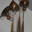 Happy Gardens Calla Lily Garden Stake with Bells | Bronze Outdoor Lillies Flower Decorations