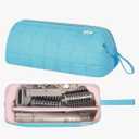 Hair Tools Travel Bag Organizer for Dyson Airwrap Case Holder Shark Hair Dryer Flex Style Airstraight Brush Revlon Attachments Carrying Case Flat Curling Iron Bags (Teal)