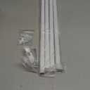 Curtain Rods No Drilling for Windows 30 to 45 Inches,5/8 Inch Diameter No Drill Small Curtain Rod Set with 3M Adhesive Brackets,Not Suitable for Painted Walls, White