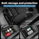 Center Armrest Double-Layered Storage Box for Hyundai Palisade 2026 Center Console Organizer Tray Interior Accessories