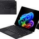 Microsoft Surface Pro Keyboard for 11/10/9/8/X, 13" Ultra-Thin Detachable Bluetooth Type Cover with 7-Color Backlit, Multi-Touch Trackpad & Pen Holder (Black)