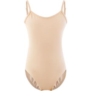 XiaoMoSha Gymnastics Leotards for Girls Toddlers Biketards Dance Toddler Ballet Leotard (Beige, 16)