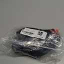 Herseas Women's Black Bikini Sets High Waisted Two Pieces Popular Swimsuits High Round Neck Crop Padded Top Modest Tropical Leaf Print Bottom Bathing Suits Beach Vacation Clothes Small