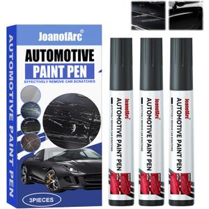 Black Touch Up Paint Pen for Cars, Car Scratch Removal Pen, Universal and Color Accurate Automotive Scratch Repair Pen, Easy DIY Paint Restoration to Use (3-pack set Black)