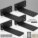 Installation Manual Shelf Brackets 4 Inch 6 counts