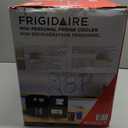 Frigidaire Mini Personal Fridge Cooler, Countertop, Holds Up to 10L/15 Cans, Brushed Black Stainless Rugged Design, Portable for Skincare, Makeup, Car, Office, Bedroom, Dorm Room, or Cabin