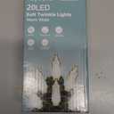 Heyworld Slow Twinkle Lights, 20 Led Soft Twinkling Mini Christmas String Lights on Green Wire Cord, UL Approved 7 Ft, Connect Up to 100 Sets, Indoor Outdoor Use, Warm White (1, 20LED)