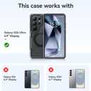 for Samsung Galaxy S26 Ultra case with Stand, 7X Military-Grade Drop Protection, Shock-Absorbing Phone Rugged Cover, Compatible with MagSafe Accessories,360 Magnetic Stand, Black