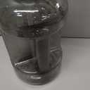 AQUAFIT 64 oz Water Bottle with Time Marker - Straw & Chug Lid - BPA Free Half Gallon Gym Water Bottle with Handle - Big Gallon Jug (Gray, 64 Ounces)