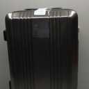 Coolife Luggage PC+ABS Hardshell Suitcase with TSA Lock, Spinner Carry On Lightweight (grey, S(20in_carry on))