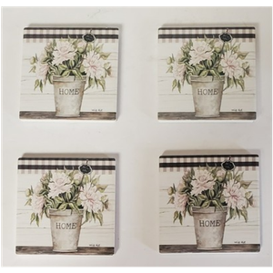 Counter Art Absorbent Stone Coasters Set of 4