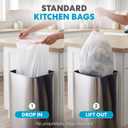 SIMPLI-Magic 12 Gallon / 45 Liter Square Kitchen Stainless Steel Sensor Trash Can, Touchless Automatic Kitchen Garbage Bin with Soft-Close Lid