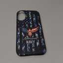 GlamCase for iPhone 17, iPhone 17 Case - American Navy Bald Eagle Flag Design Printed Cute Slim & Sleek Hard Plastic Snap on Protective Designer Back Phone Case/Cover for iPhone 17