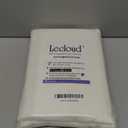 Lecloud Bessie Light Filtering Ivory Curtains 54 Inch Length 2 Panels for Bedroom Living Room, Airy & Privacy Curtains with Dual Rod Pocket, Rustic Window Drapes for Home Decor, Each 30 W x 54 L