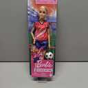Barbie Careers Fashion Doll & Accessory, Soccer Player with Blonde Ponytail, #9 Uniform, Tall Socks, Cleats & Ball (Multicolor)