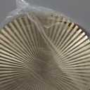 MODERNIST HOME Burst Metallic Wall Art, Set of 3, Artisan Crafted, Silver, Pale and Dark Gold, Crinkle Hand Cast, Polished Aluminum, Abstract Geometric Decor, 18, 14, and 10 Inches