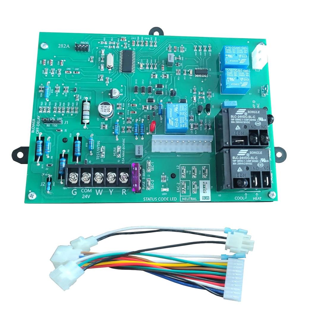 Furnace Control Board Module Compatible with ICM282A HK42FZ004, HK42FZ007 HK42FZ008 HK42FZ009 HK42FZ011 HK42FZ013 HK42FZ016 and HK42FZ0-xx OEM Direct Replacement Control Module