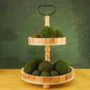 BYHER Decorative Moss Balls Set - Fake Moss Balls for Bowl Fillers, Centerpiece Decor, Home Decor, Vase Filler, Wedding Decor, Table Arrangement, Coffee Accents, DIY Crafts (Small - 2"-Set of 12)