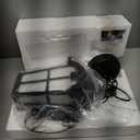 Motion Sensor Outdoor Pendant Light Modern Exterior Hanging Porch Lantern,15.5" Anti-Rust Aluminum Outside Chandelier Black Ceiling Mount for Patio Front Door Porch Entryway Foyer Gazebo (Small Motion Sesnor)