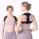 Alsoay Posture Corrector for Women and Men, Adjustable Upper Back Brace for Clavicle Support, Back Straightener Providing Pain Relief from Neck, Back, and Shoulder