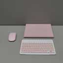 Keyboard Case for iPad 9.7 inch 6th/5th Generation, 2018/2017 Model, iPad Air 2 (2014) - Mouse and Detachable Keyboard for iPad Pro 9.7, Slim Case with Pen Holder - Pink