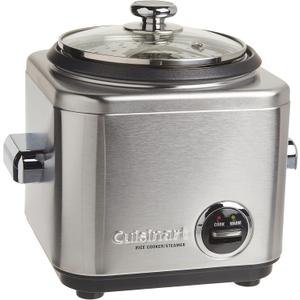 Cuisinart CRC-400P1 4 Cup Rice Cooker, Stainless Steel Exterior