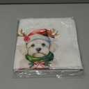 Maltese Merry Christmas & Love Pillow Covers 2 Pcs- 18x18 Inch, Dog Lover Pillow Covers Gift for Woman, Merry Christmas Xmas Maltese Home Decorative