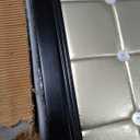 HomeRoots1 x 59" x 67" Gold Wood & Fabric Screen Room Divider