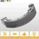 OCPTY 350 Rear Brake Shoes Pads for Honda TRX 350 400 420 450 500 for Honda Foreman Rancher Fourtrax 2x4 ES