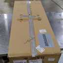 KCO Lighting Modern Brass Linear Chandelier Pendant Light 7-Lights Gold and White Glass Pendant Lighting Mid Century Globe Dining Light Fixture for Living Room Kitchen