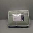 KASENTEX King Size Comforter Set 3 Piece,Seersucker Breathable Fabric,Lightweight Fluffy Down Alternative,Box Stitch Quilting, All Season Machine Washable with 2 Pillow Shams,Sage Green