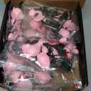 Valentine's Day Gift Pink Rose Bouquet Building Set for Adults Women - 12 Pack Botanical Collection Gift for Christmas Artificial Flowers Botanical Collection Centerpiece Retro Decor