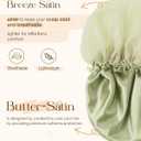 YANIBEST Breathable Butter-Satin Lined Bonnet, Silk Hair Bonnet for Sleeping Women, Night Cap for Curly Fine Straight Hair
