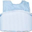 Sisterly Market Colorblock Swim Vest, Toddler Life Jacket, Cute, Simple, Life Vest for Boys and Girls (Blue Stripe)