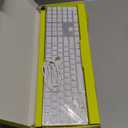 TIETI 2.4G Wireless Bluetooth Keyboard Rechargeable, Stainless Steel Ultra Slim Full Size Keyboard with Numeric Keypad Low Profile Silent Cordless Keyboards for Computer/Mac/Windows