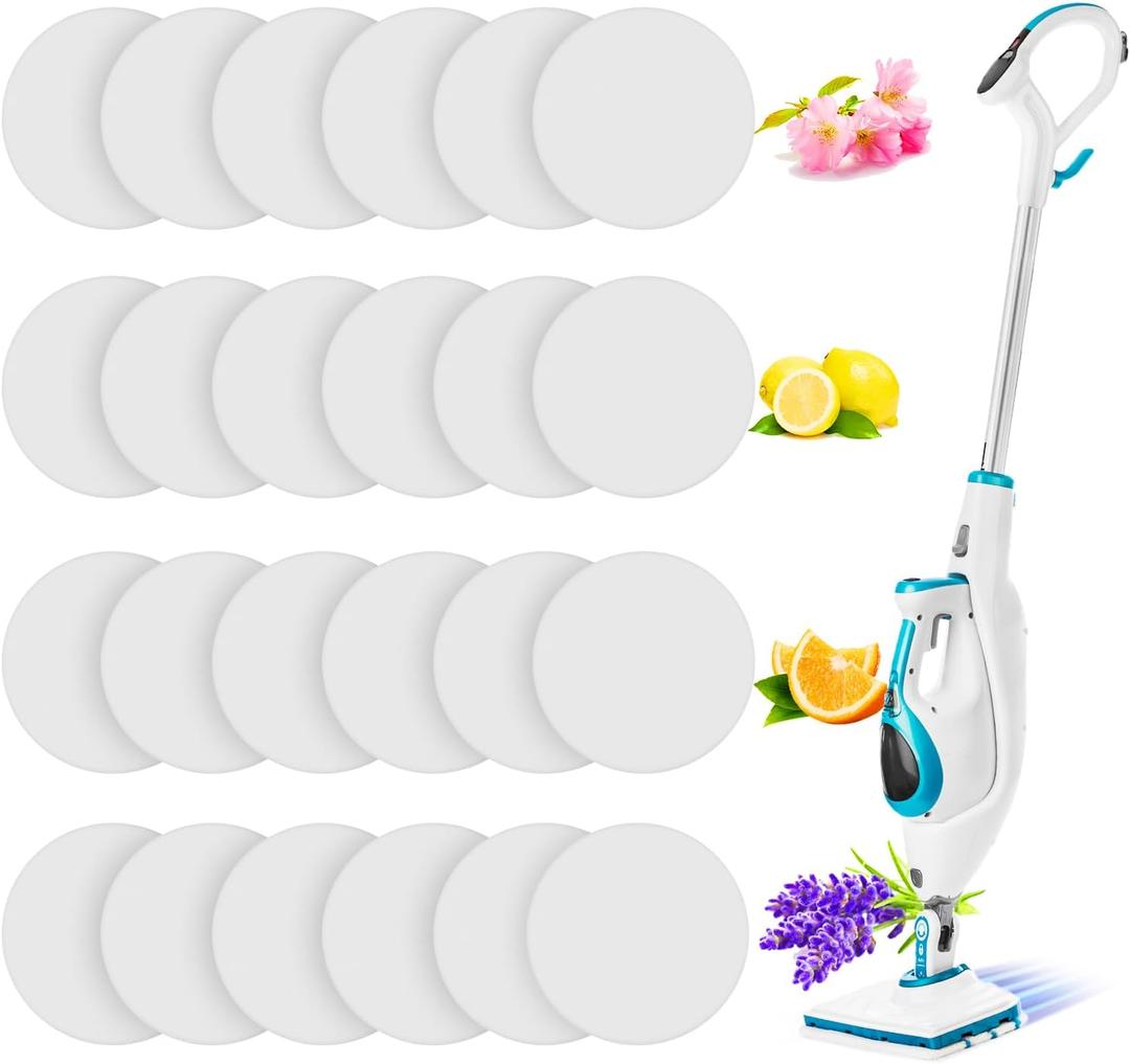 Maitys 24 Pieces Replacement Steam Mop Scent Disc Practical Fragrance Scented Pads Fragrance Discs, Compatible with Powerfresh and Symphony Series, Fits Model 1940, 1806 and 1132