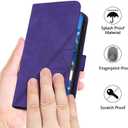 for Pixel 9 Pro XL Case Wallet, Card Holder Slots Wrist Strap, Stand Leather Phone Protective Flip Cases Cover (Purple)