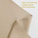 NICETOWN Room Darkening Pole Pocket Kitchen Tier Curtains- Tailored Scalloped Valance/Swags for Nursery for Basement (Biscotti Beige, 2 Pieces, 72 inches Wide Combined, 63 inches Long)