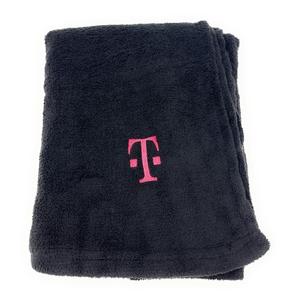 New T-Mobile Tuesdays Embroidered T Black Blanket Throw 41” x 53” New T-Mobile Tuesdays Embroidered T Black Blanket Throw 41” x 53”