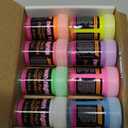neon nights Glow in The Dark | Luminescent | Phosphorescent | Self-Luminous Paint - Set of 8