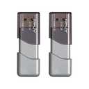 PNY P-FD256X2TBOP-MP 256GB Turbo Attaché 3 USB 3.0 Flash Drive,Silver (Pack of 2)