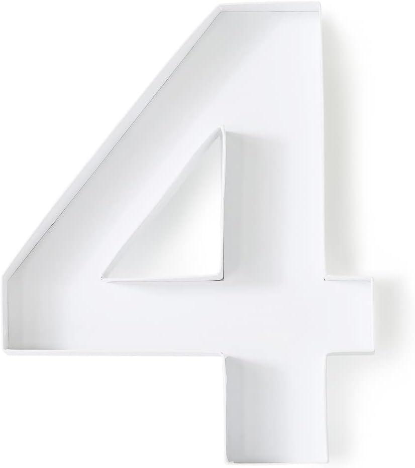 Cardboard Numbers for Birthday Parties and Anniversaries, Fillable Candy Gift Box - Number 4